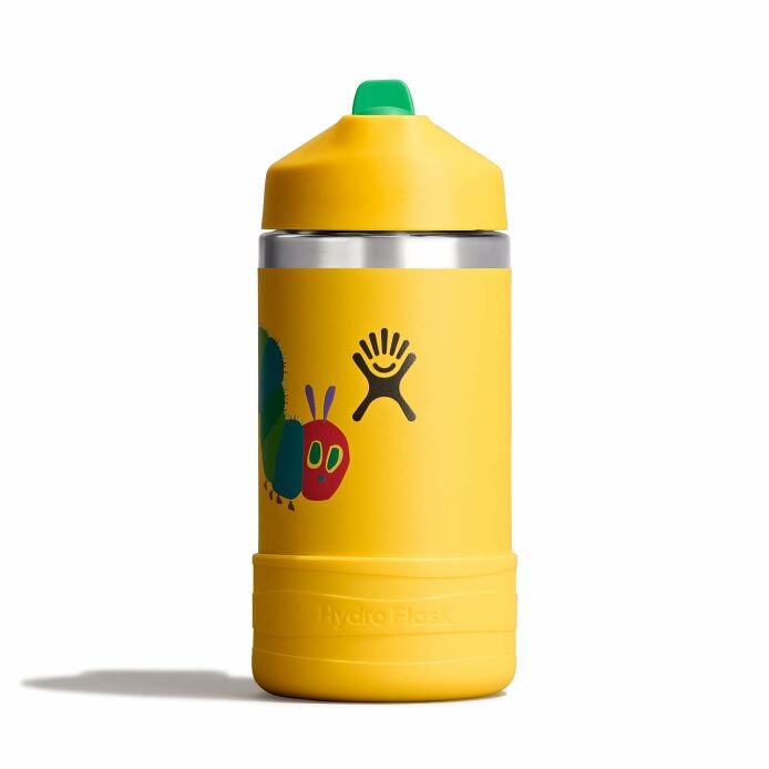 kids-12-oz-bottle-world-of-eric-carletm-o3 le26-w12-1000-kids-12-oz-wide-straw-cap-and-boot-yellow-caterpillar-straight_1.jpg
